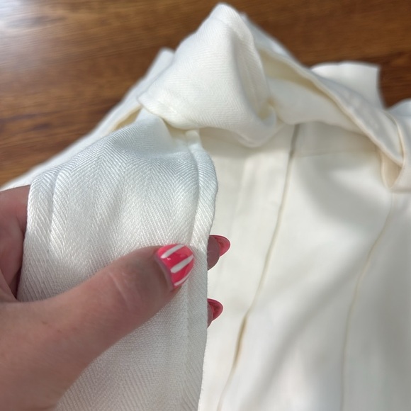 Veronica Beard Clerence Paper Bag Pants Cream Ivory Size 4 - Picture 14 of 14